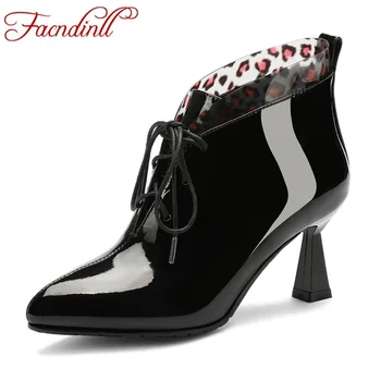 FACNDINLL women genuine leather autumn winter warm ankle boots sexy high heels black dress party office ladies shoes size 34-43
FACNDINLL women genuine leather autumn winter warm ankle boots sexy high heels black dress party office ladies shoes size 34-43