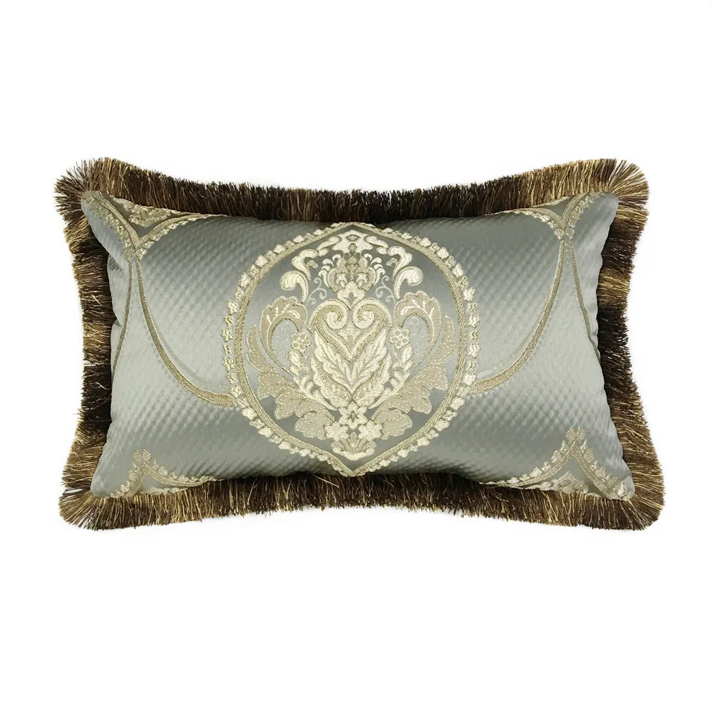 Luxurious American Locational Damask Gray Blue Sofa Chair Cushion Cover Woven Decorative Lumbar Pillow Case 45 x 45cm & 30x50cm
Luxurious American Locational Damask Gray Blue Sofa Chair Cushion Cover Woven Decorative Lumbar Pillow Case 45 x 45cm & 30x50cm