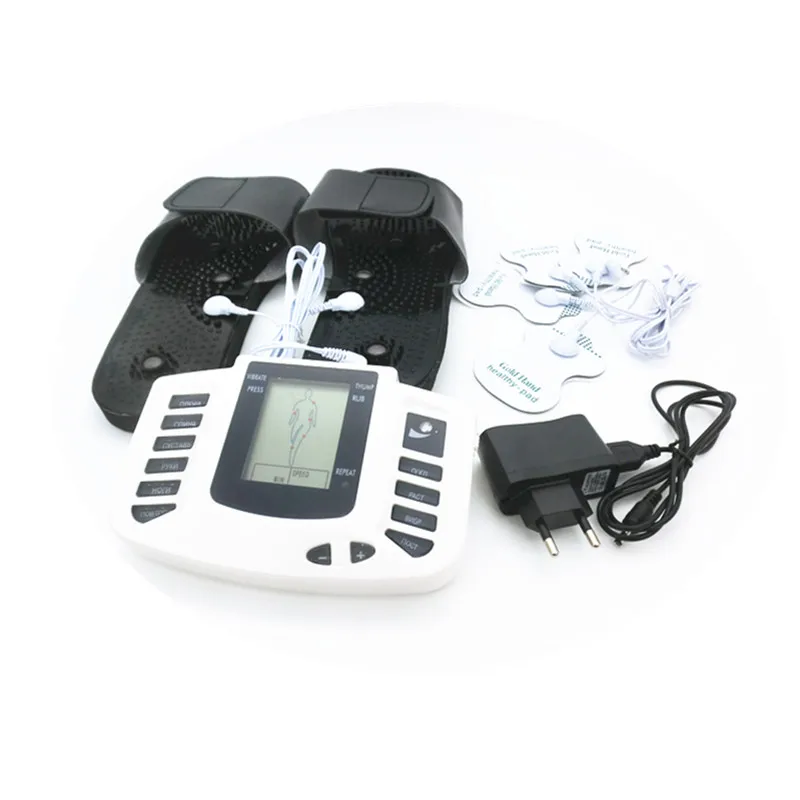 Tens Electronic Pulse Therapy Massager + Magnet Foot Massage Slippers Acupuncture Stroke Electrode Muscle Stimulator Sculptor
Tens Electronic Pulse Therapy Massager + Magnet Foot Massage Slippers Acupuncture Stroke Electrode Muscle Stimulator Sculptor