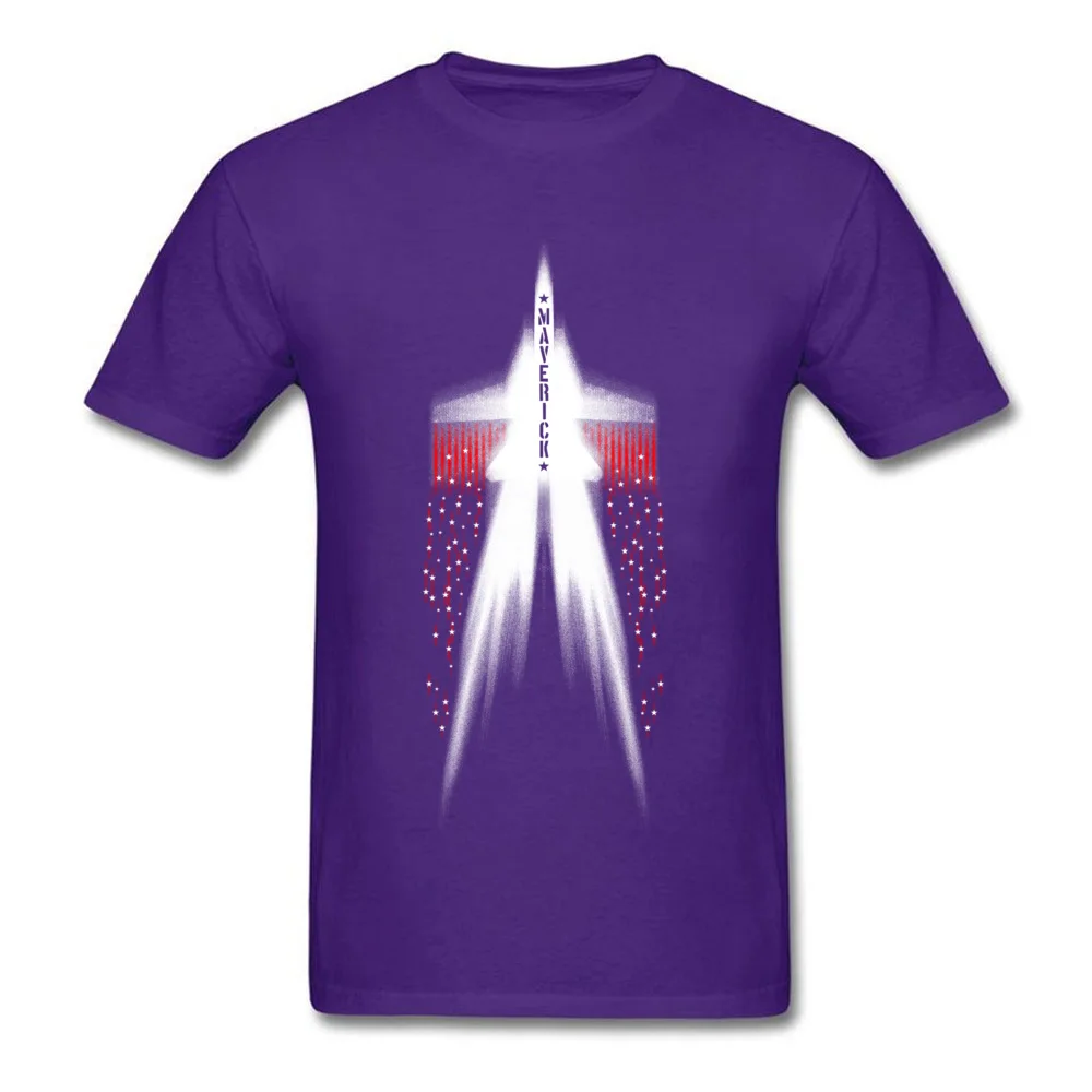 Maverick Simple Style Thanksgiving Day 100% Cotton Crewneck Boy Tops Shirt Leisure T-shirts Discount Short Sleeve T-shirts Maverick purple
