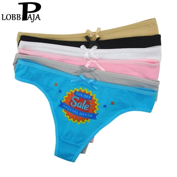 LOBBPAJA Lot 6 pcs Women Sexy G-strings Thongs Underwear Cotton Panties Ladies Knickers Lingerie Tangas for Women LA336
LOBBPAJA Lot 6 pcs Women Sexy G-strings Thongs Underwear Cotton Panties Ladies Knickers Lingerie Tangas for Women LA336
