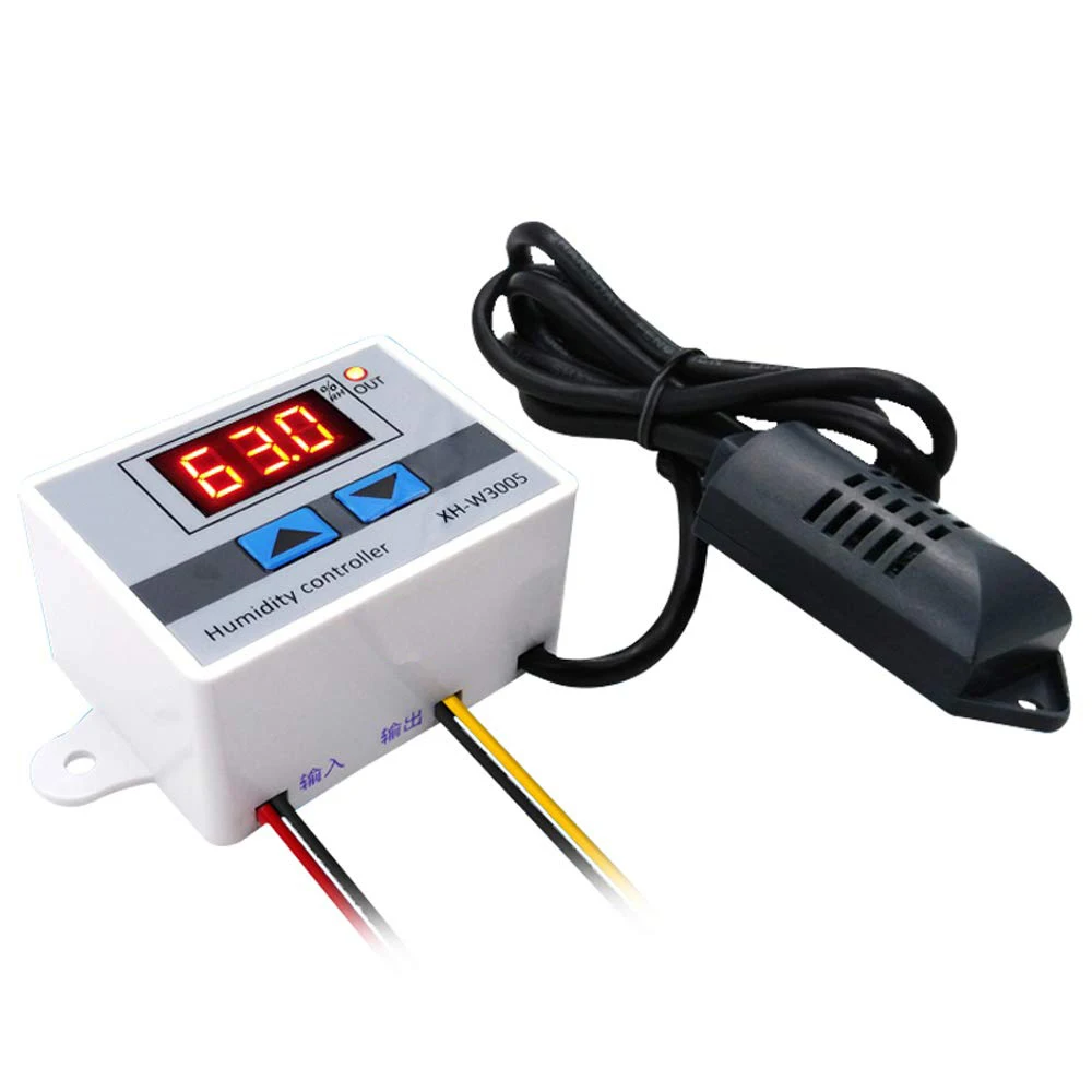 XH-W3005 W3005 Digital Humidity Controller 220V 12V Hygrometer Humidity Control Switch 0~99%RH Hygrostat w/ Humidity sensor
XH-W3005 W3005 Digital Humidity Controller 220V 12V Hygrometer Humidity Control Switch 0~99%RH Hygrostat w/ Humidity sensor