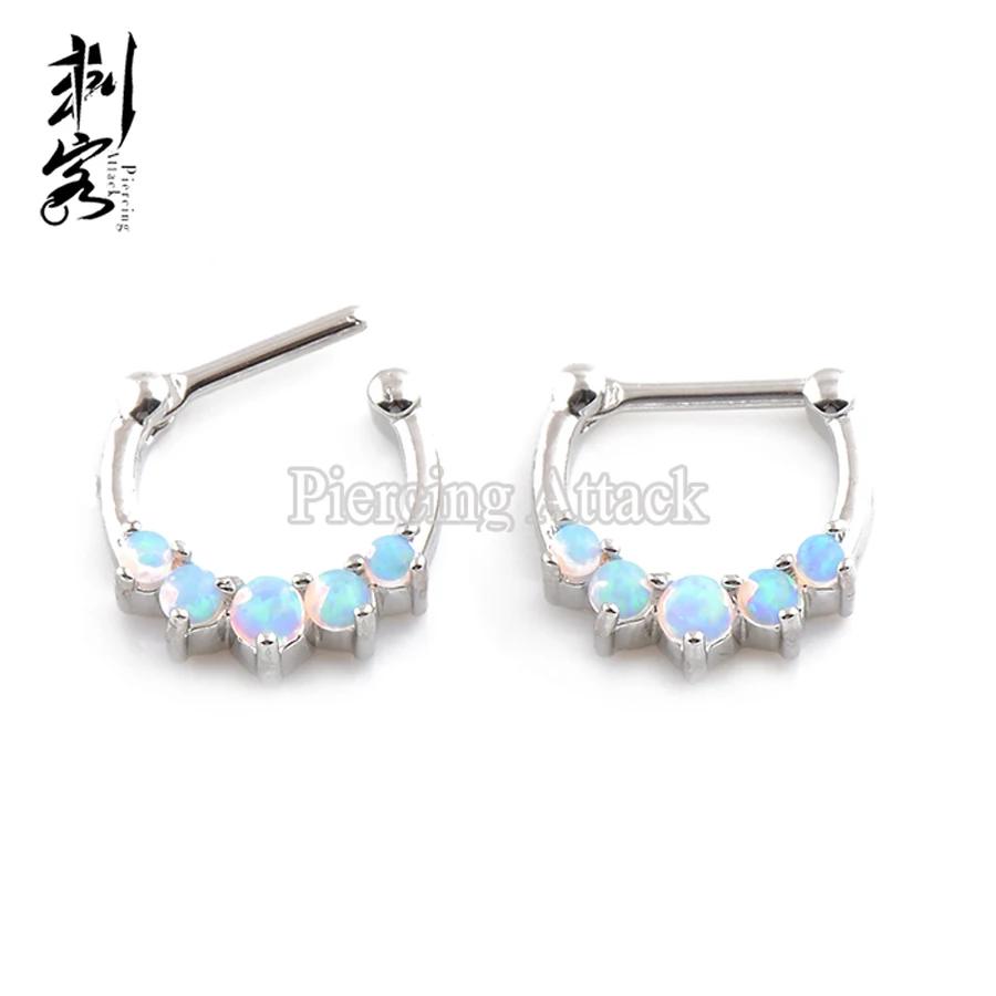 Opal Set SStud Earrings Hoop Fashion Piercing Body Jewelry Free Shipping Wholesale Lot of 2pcs
Opal Set SStud Earrings Hoop Fashion Piercing Body Jewelry Free Shipping Wholesale Lot of 2pcs