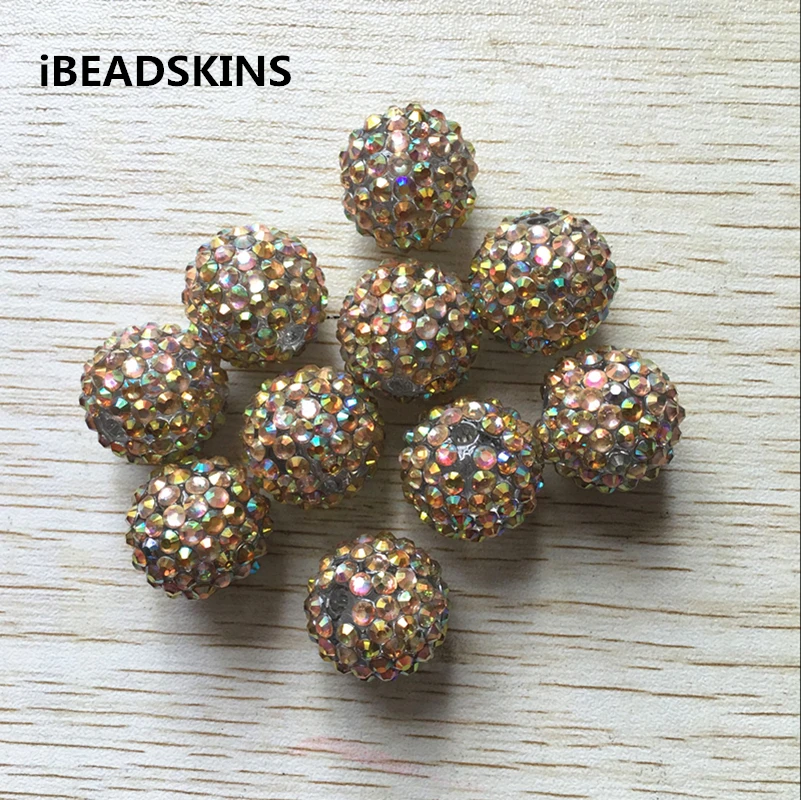 20mm 100pcs/lot clear Champagne gold AB Resin Rhinestone Beads for necklace Jewelry
20mm 100pcs/lot clear Champagne gold AB Resin Rhinestone Beads for necklace Jewelry