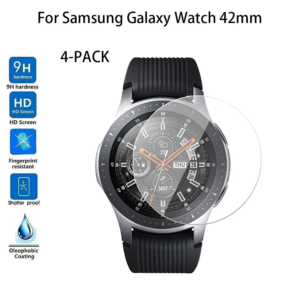 2019 New 4 Pack Tempered Glass Screen Protector Clear Smart Watch Screen Cover Film For Samsung Galaxy Watch
2019 New 4 Pack Tempered Glass Screen Protector Clear Smart Watch Screen Cover Film For Samsung Galaxy Watch