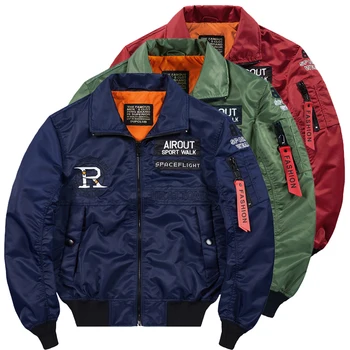 High street Ma-1 flight pilot jacket man embroidery zipper baseball brand hip hop 2019 Autumn jacket men coat windbreakers 4XL
High street Ma-1 flight pilot jacket man embroidery zipper baseball brand hip hop 2019 Autumn jacket men coat windbreakers 4XL