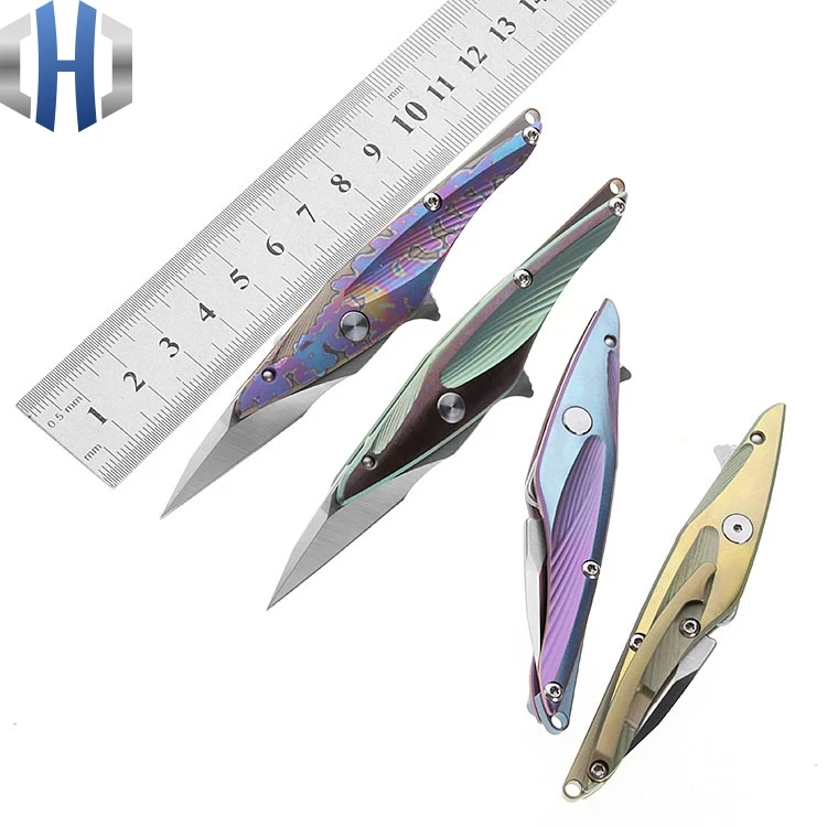 New Titanium Handle Hummingbird Knife S35VN Stainless Steel Folding Knife Outdoor Camping Tool With Keychain Knife
New Titanium Handle Hummingbird Knife S35VN Stainless Steel Folding Knife Outdoor Camping Tool With Keychain Knife