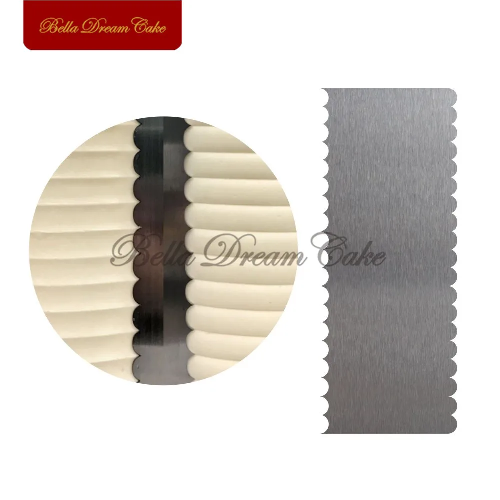 Double Side Small Wave Stainless Steel Scraper Cake Spatulas Butter Cream Smoother Cake Decorating Tools Fondant Baking Mold
Double Side Small Wave Stainless Steel Scraper Cake Spatulas Butter Cream Smoother Cake Decorating Tools Fondant Baking Mold