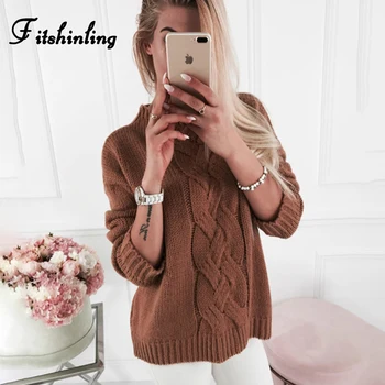 Fitshinling Twist Vintage Pullover Sweater Women Clothing 2019 Autumn Winter Jumper Pull Femme Long Sleeve Solid Sweaters Sale
Fitshinling Twist Vintage Pullover Sweater Women Clothing 2019 Autumn Winter Jumper Pull Femme Long Sleeve Solid Sweaters Sale