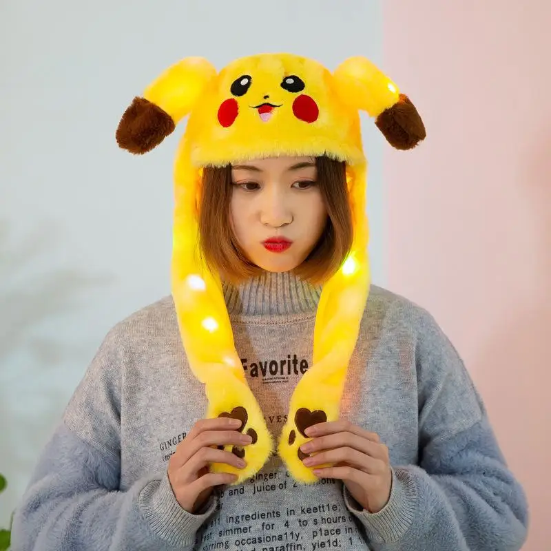 MISSKY Children Adult Girls Hats Cartoon Yellow Color Cute Plush Toy Hat Pinched Ear-moving Glowing Cap For Female
MISSKY Children Adult Girls Hats Cartoon Yellow Color Cute Plush Toy Hat Pinched Ear-moving Glowing Cap For Female