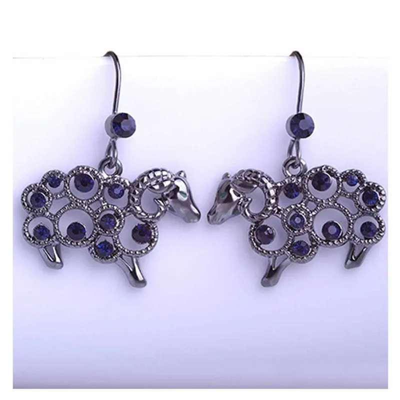 Vintage Earring Cubic Zircon Dangle Earring Sheep Animal Jewelry for Women Fashion Cloth Accessories 2017
Vintage Earring Cubic Zircon Dangle Earring Sheep Animal Jewelry for Women Fashion Cloth Accessories 2017
