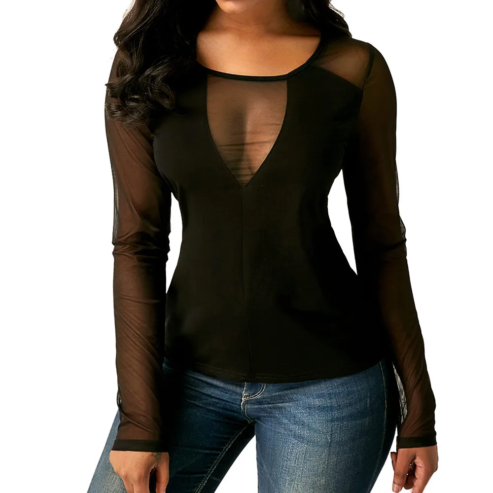 Womens Tops and Blouses 2018 Long Sleeve Shirts Tunic Mesh Patchwork Ladies Top Clothes Korean Fashion Clothing Streetwear
Womens Tops and Blouses 2018 Long Sleeve Shirts Tunic Mesh Patchwork Ladies Top Clothes Korean Fashion Clothing Streetwear