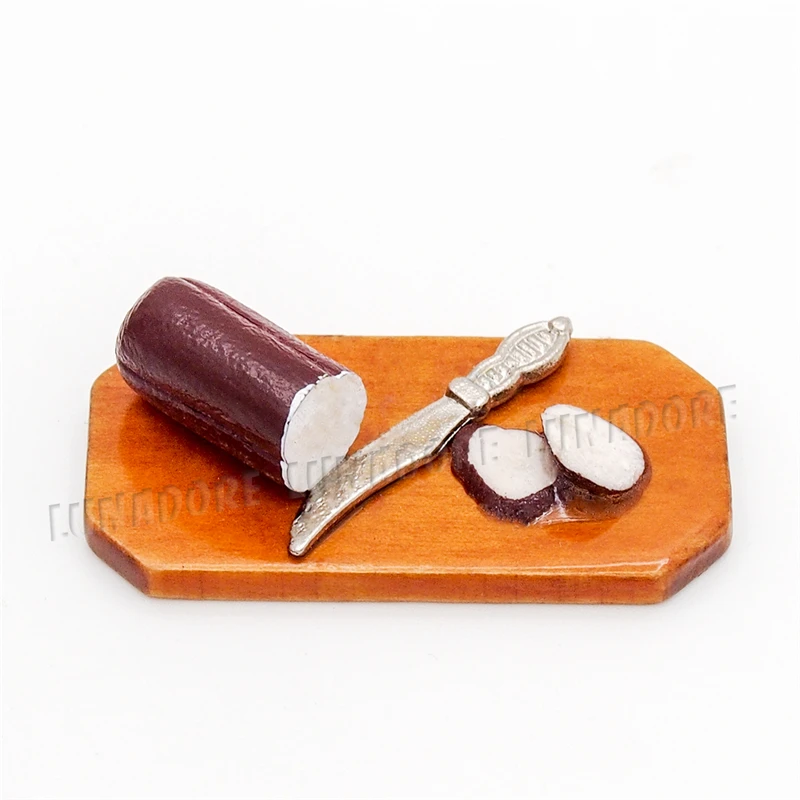 Odoria 1:12 Miniature Kitchen Brackfast Scence Sausage and Knife on The Cutting Board Dollhouse Kitchenware Accessories
Odoria 1:12 Miniature Kitchen Brackfast Scence Sausage and Knife on The Cutting Board Dollhouse Kitchenware Accessories