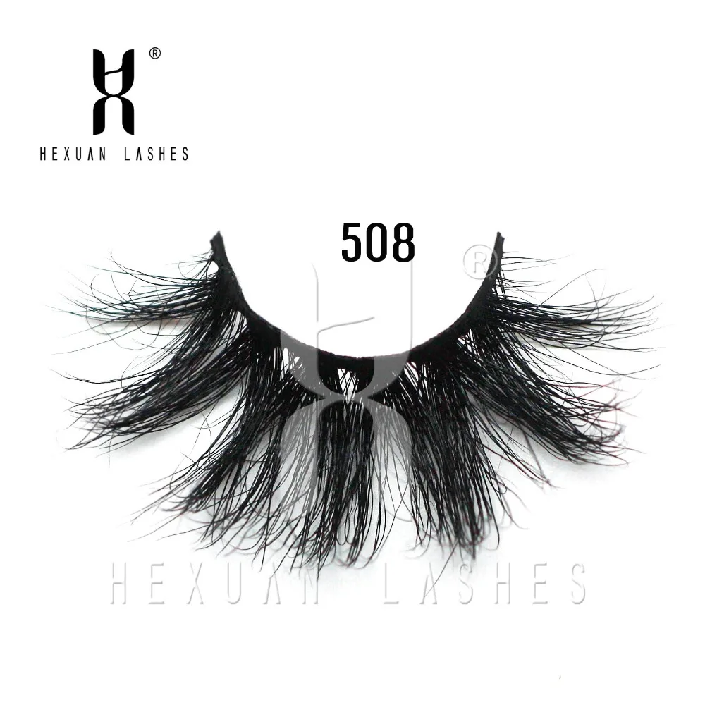 

HEXUAN 25mm Long 3D mink lashes extra length mink eyelashes Big dramatic 25mm Mink Lashes 100% Cruelty free Handmade fake lashes