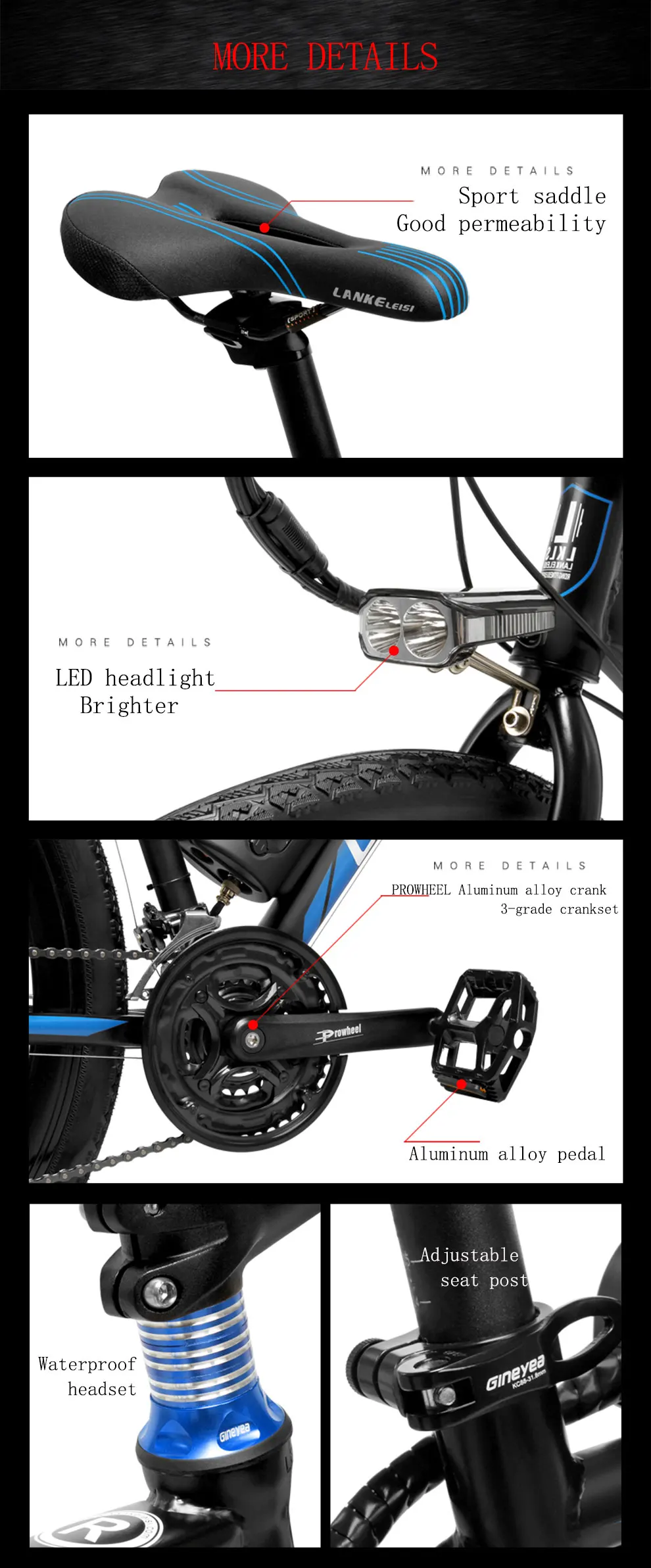 Flash Deal LANKELEISI RS600 E-Bike, 36V 15Ah lithium Battery, 300W High-speed Motor, 700*38C Rubber Tires, High-cabon Steel Frame 14