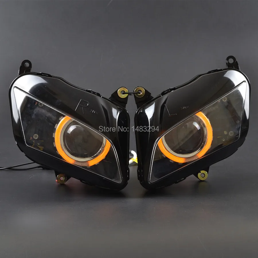 2.8"Custom Assembled HID Projector Conversion Headlight W/ Amber Angel Eyes Fits For Honda CBR600RR CBR 600 RR 2007-2012
2.8"Custom Assembled HID Projector Conversion Headlight W/ Amber Angel Eyes Fits For Honda CBR600RR CBR 600 RR 2007-2012
