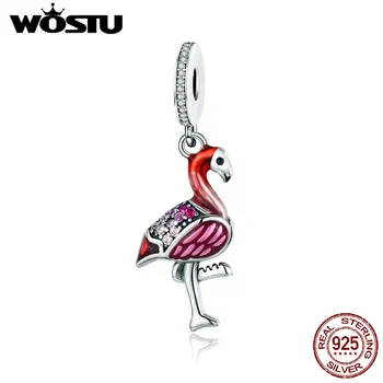 WOSTU Hot Sale 100% 925 Sterling Silver Enamel Flamingo Fashion Charm Beads Fit Original Brand Bracelet Necklaces Jewelry CQC804
WOSTU Hot Sale 100% 925 Sterling Silver Enamel Flamingo Fashion Charm Beads Fit Original Brand Bracelet Necklaces Jewelry CQC804