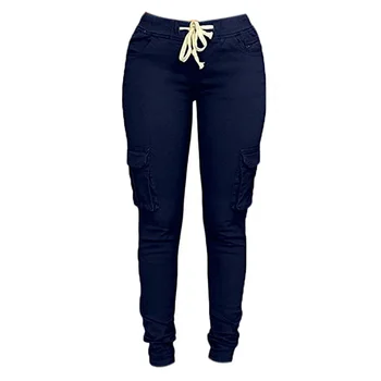Women Elastic waist Lace up pants Sexy Skinny Pencil Sweatpants women casual pencil pants High Waist Multi-pocket
Women Elastic waist Lace up pants Sexy Skinny Pencil Sweatpants women casual pencil pants High Waist Multi-pocket