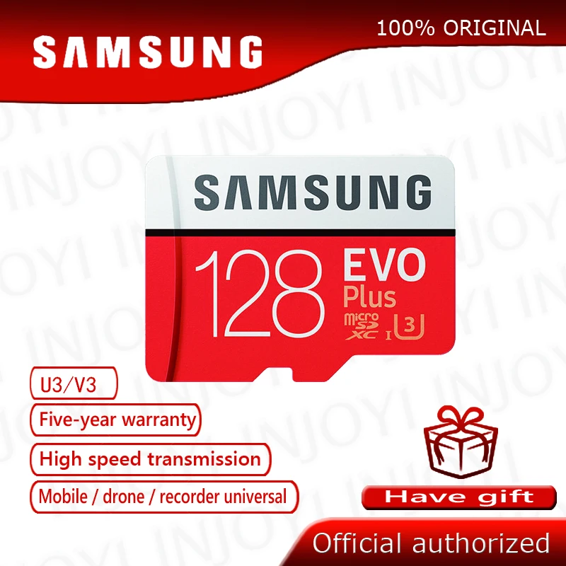 

Original Samsung EVO+ 128GB Class10 Micro SD Card C10 80MB/S SDHC SDXC UHS-1 Flash Memory MicroSD TF Card cartao de memoria