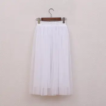 55CM Women Girl High Waist Three Layer Sheer Mesh Pleated Tulle Knee Length Tutu Skirt Sweet Candy Color Drape Swing Loose
55CM Women Girl High Waist Three Layer Sheer Mesh Pleated Tulle Knee Length Tutu Skirt Sweet Candy Color Drape Swing Loose