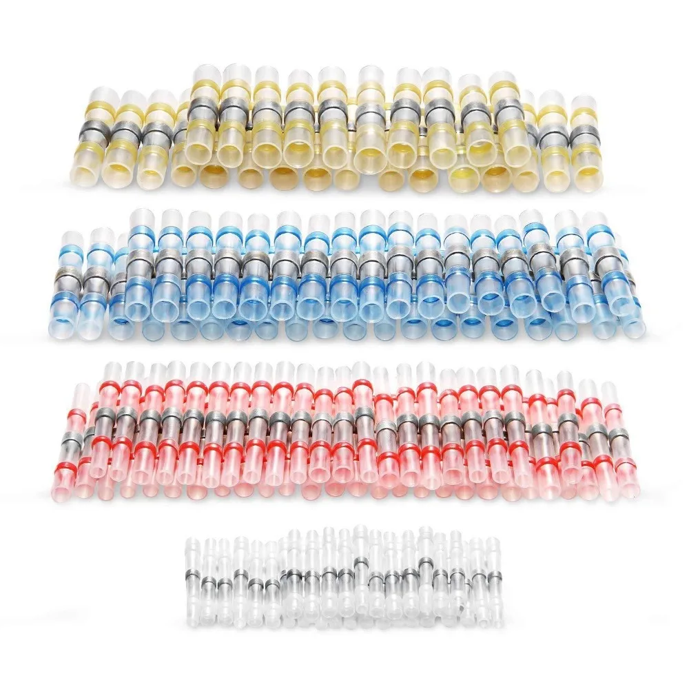 Waterproof Solder Seal Heat Shrink Butt Connectors Soldering Sleeve Wire Connector Cable Terminal Electrical Connector 100PCS
Waterproof Solder Seal Heat Shrink Butt Connectors Soldering Sleeve Wire Connector Cable Terminal Electrical Connector 100PCS