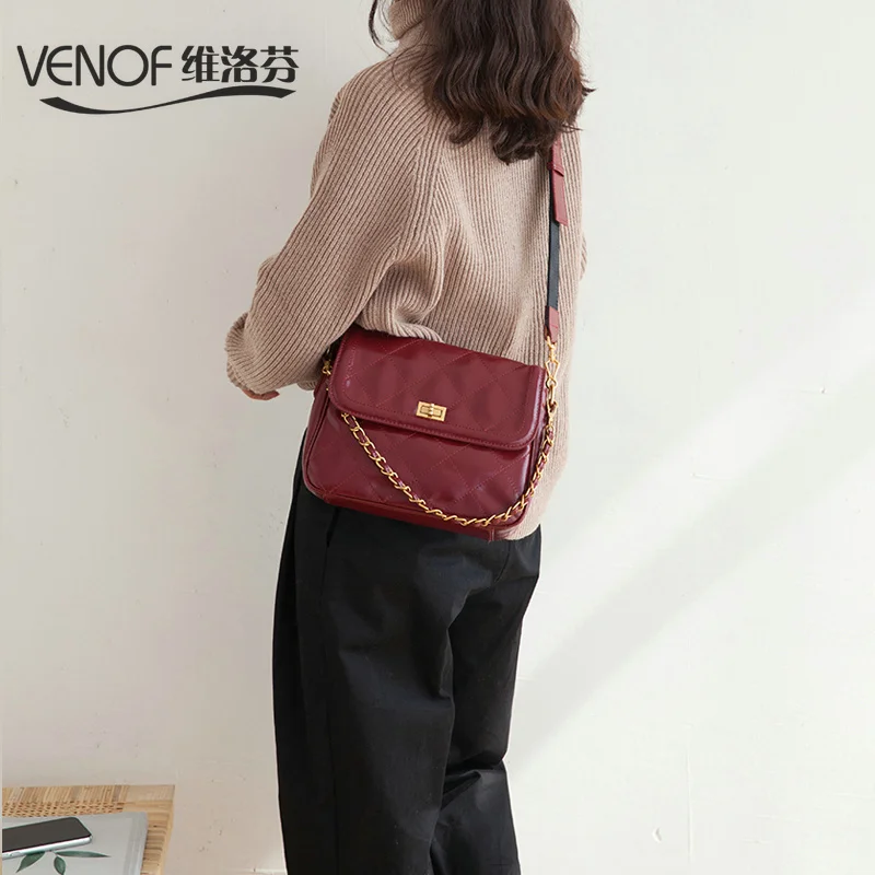 VENOF Fashion real leather Women crossbody bags Wax oil skin chain satchels ladies Shoulder leather Bags female messenger bags
VENOF Fashion real leather Women crossbody bags Wax oil skin chain satchels ladies Shoulder leather Bags female messenger bags