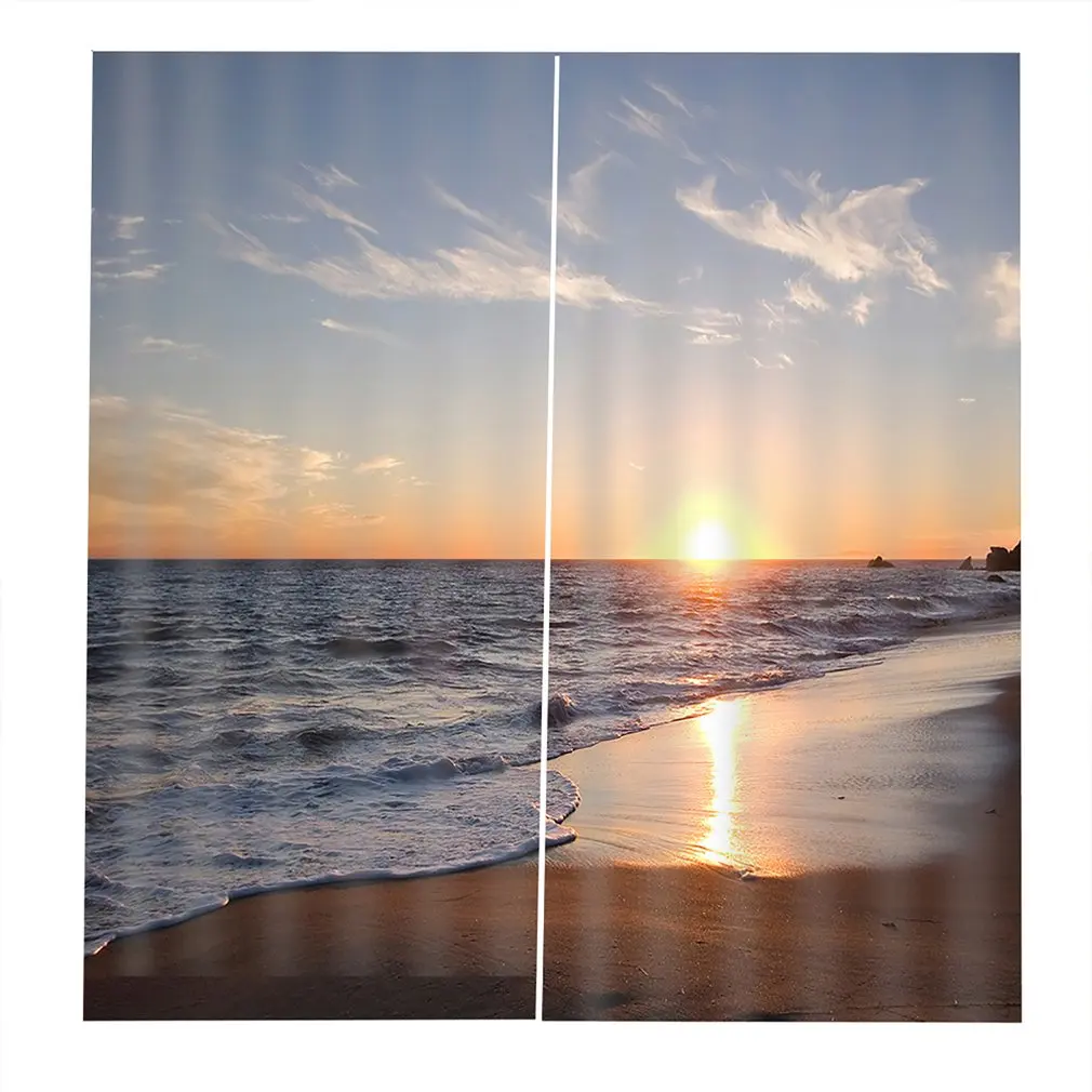 150*166 Curtains For Living Room Bedroom Window Curtains Sunset by the sea Printed Balcony Sun Shading Garden Style
150*166 Curtains For Living Room Bedroom Window Curtains Sunset by the sea Printed Balcony Sun Shading Garden Style
