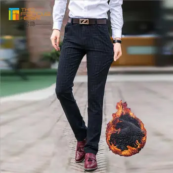 Men's High quality Trouser Plaid lining Velvet Slim Fit business Suit pants Male Elastic thin leg pants Fashion Straight type
Men's High quality Trouser Plaid lining Velvet Slim Fit business Suit pants Male Elastic thin leg pants Fashion Straight type