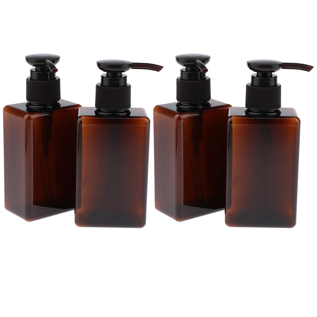150 ml Empty Plastic Pump Bottles - 4 Pack ( Amber )- for Oils, Lotions, Soaps, Shampoos and more Lotion Bottle 150 ml Empty Plastic Pump Bottles - 4 Pack ( Amber )- for Oils, Lotions, Soaps, Shampoos and more Lotion Bottle