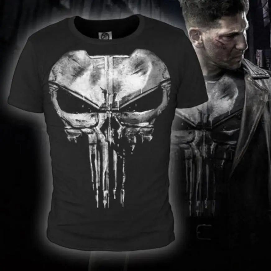 The Punisher New Skull Cosplay Daredevil Jon Bernthal Frank Castle Body Armor Painted T-Shirt S-6XL
The Punisher New Skull Cosplay Daredevil Jon Bernthal Frank Castle Body Armor Painted T-Shirt S-6XL