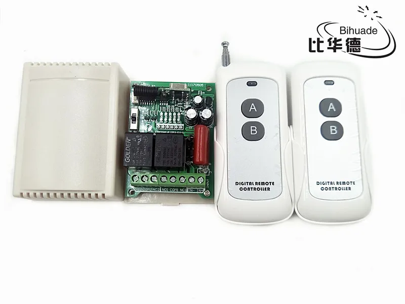 315Mhz Universal Wireless Remote Control Switch DC 220V 2CH relay Receiver Module with RF Transmitter 315 Mhz Remote Control
315Mhz Universal Wireless Remote Control Switch DC 220V 2CH relay Receiver Module with RF Transmitter 315 Mhz Remote Control