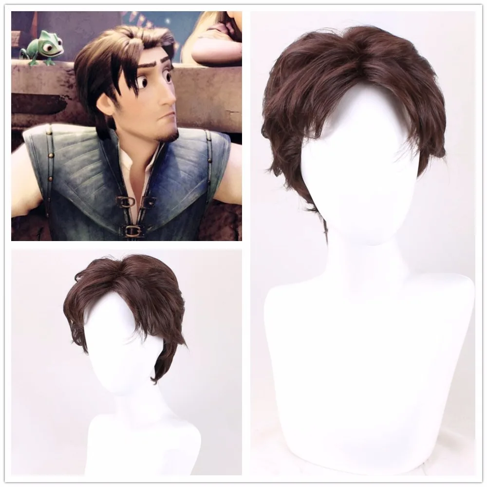 Tangled Cosplay Wig Rapunzel Flynn Rider Men Short Curly Synthetic Hair for Adult Role Play
Tangled Cosplay Wig Rapunzel Flynn Rider Men Short Curly Synthetic Hair for Adult Role Play