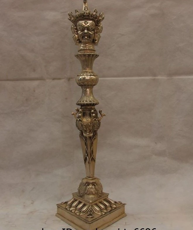 Tibet Buddhism Temple White Copper Silver Carved Mahakala Vajrakila Faqi Statue
Tibet Buddhism Temple White Copper Silver Carved Mahakala Vajrakila Faqi Statue