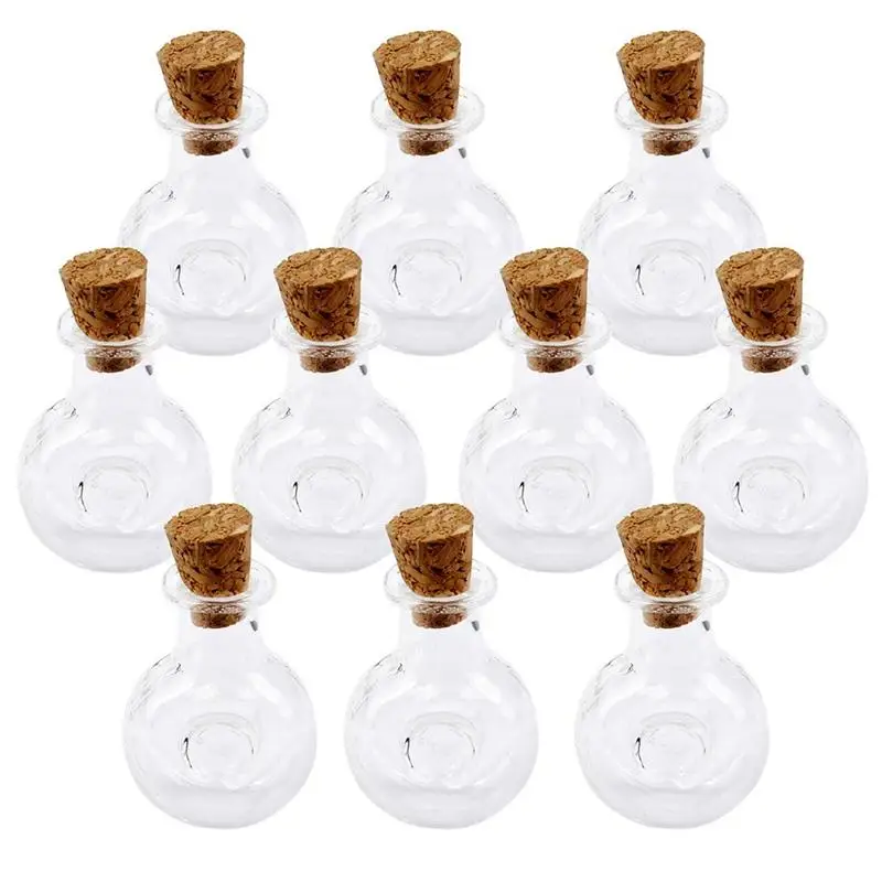 10pcs Winebottle Shape Mini Glass Bottles Jars with Cork Wish Note Craft Bottle (Clear)
10pcs Winebottle Shape Mini Glass Bottles Jars with Cork Wish Note Craft Bottle (Clear)