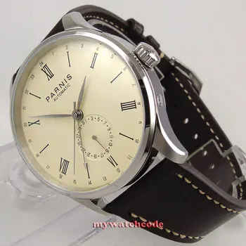 42mm Parnis 0ff-White Dial 24 Hours GMT Function Sea-Gull Automatic Movement Mens Watch Relogio Masculino Glass Back
42mm Parnis 0ff-White Dial 24 Hours GMT Function Sea-Gull Automatic Movement Mens Watch Relogio Masculino Glass Back