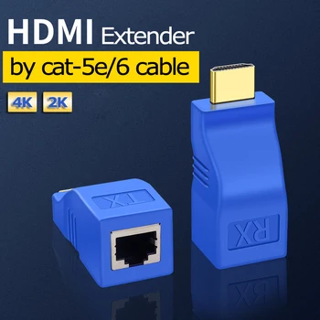 1 Pair HDMI Extender to RJ45 by Cat-5e/6 cable HDMI to RJ45 adapter 4K mini rj45 ports 30m HDMI extension over CAT5E/6 UTP LAN
1 Pair HDMI Extender to RJ45 by Cat-5e/6 cable HDMI to RJ45 adapter 4K mini rj45 ports 30m HDMI extension over CAT5E/6 UTP LAN