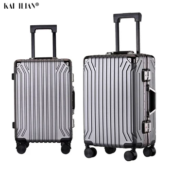 20''24 inch PC travel luggage spinner wheels carry on suitcase trolley luggage aluminum frame big bag Men's Luxury suitcase
20''24 inch PC travel luggage spinner wheels carry on suitcase trolley luggage aluminum frame big bag Men's Luxury suitcase