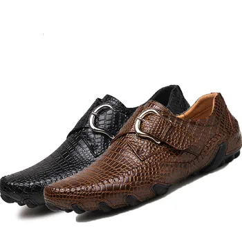 Men's Drive Shoes Men Loafer Crocodile Genuine Leathers Moccasins Men Loafers Leather Casual Boat Shoes Size 38-46 
Men's Drive Shoes Men Loafer Crocodile Genuine Leathers Moccasins Men Loafers Leather Casual Boat Shoes Size 38-46
