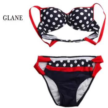 2018 Women Sexy Bandage Bikini Set Push-up Padded Swimwear Dot Swimsuit Bathing Stripe Beachwear Sexy 
2018 Women Sexy Bandage Bikini Set Push-up Padded Swimwear Dot Swimsuit Bathing Stripe Beachwear Sexy