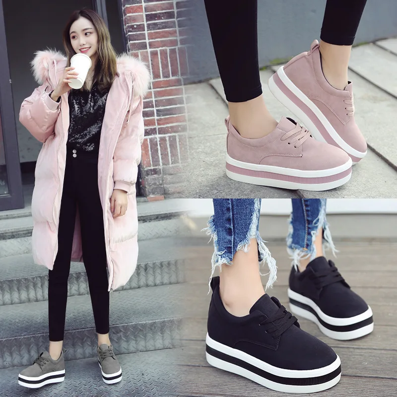 2019 Platform Shoes Woman Color Block Flats Ladies Lace-Up Moccasins Muffins Height Increased Espadrilles Loafers Women Creepers
2019 Platform Shoes Woman Color Block Flats Ladies Lace-Up Moccasins Muffins Height Increased Espadrilles Loafers Women Creepers