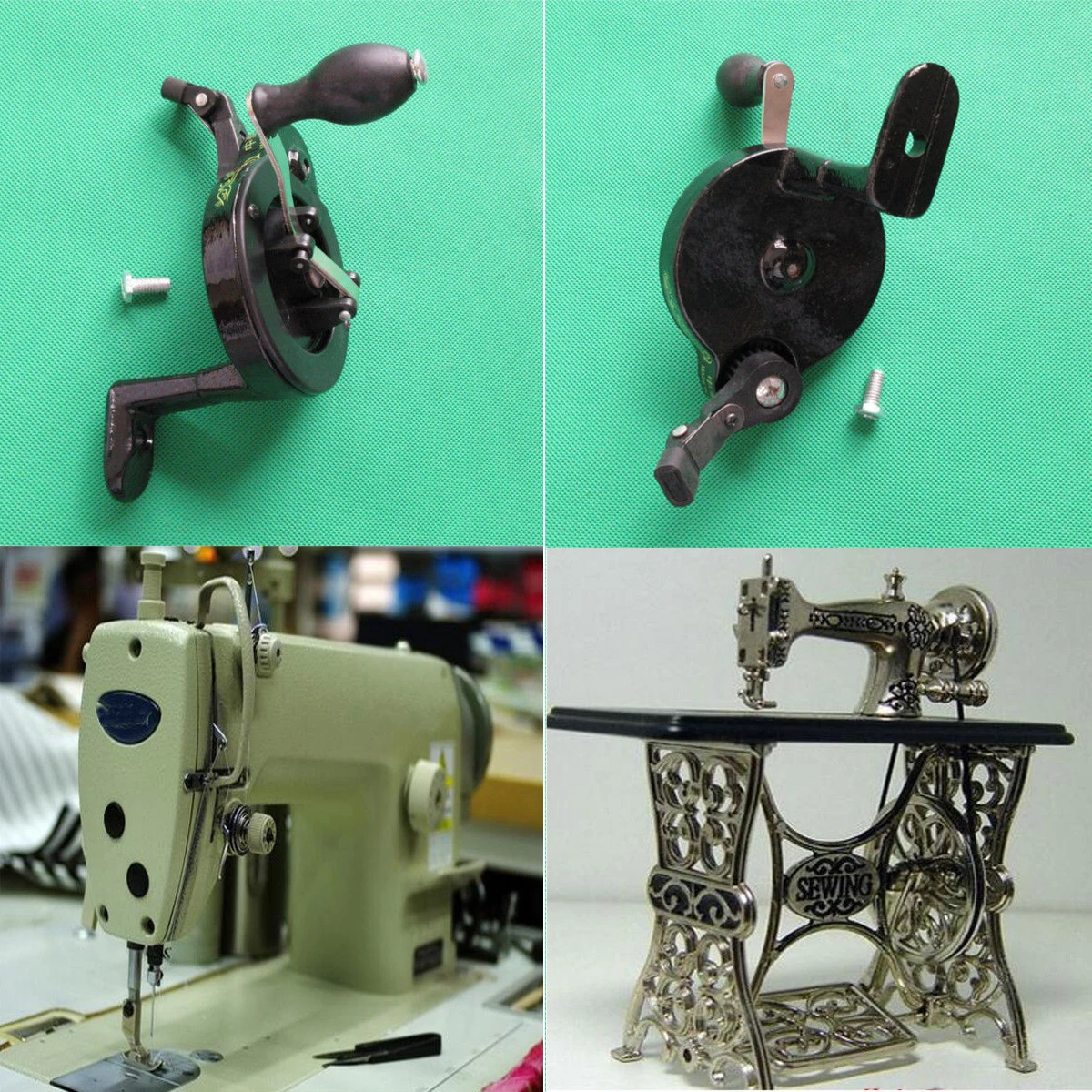 Avvolgitore per Cucito Resistente alla ruggine 2 Pezzi per Macchina da Cucire Industriale Deryang Avvolgitore per Macchina da Cucire Avvolgitore a Ruota Grande Durevole