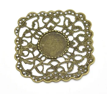 Zinc metal alloy Embellishments Findings Square Antique Bronze Cabochon Settings Flower Hollow4.5cmx4.3cm,5 PCs
Zinc metal alloy Embellishments Findings Square Antique Bronze Cabochon Settings Flower Hollow4.5cmx4.3cm,5 PCs