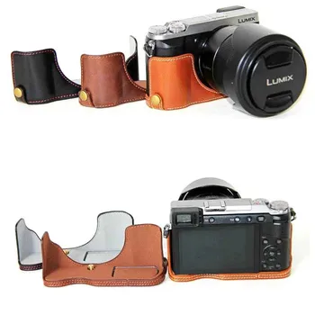 Camera bag half cover bottom case PU Leather case for For Panasonic Lumix DMC GX80 DMC-GX85 GX80 GX85 Camera Half Body Set
Camera bag half cover bottom case PU Leather case for For Panasonic Lumix DMC GX80 DMC-GX85 GX80 GX85 Camera Half Body Set