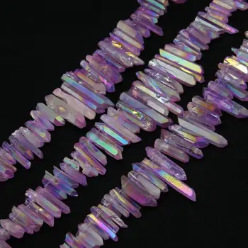 Purple Titanium Quartz Stick Points Pendants strand,Rough Quartz Top Drilled Briolettes Raw Crystals Loose Beads Spike Necklace
Purple Titanium Quartz Stick Points Pendants strand,Rough Quartz Top Drilled Briolettes Raw Crystals Loose Beads Spike Necklace