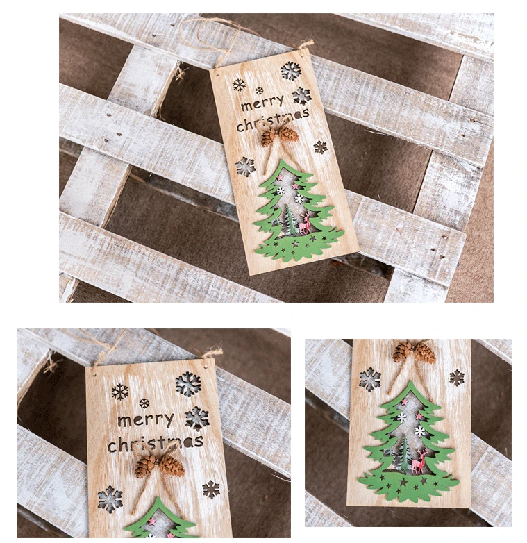 vintage distressed american christmas door hanging merry
