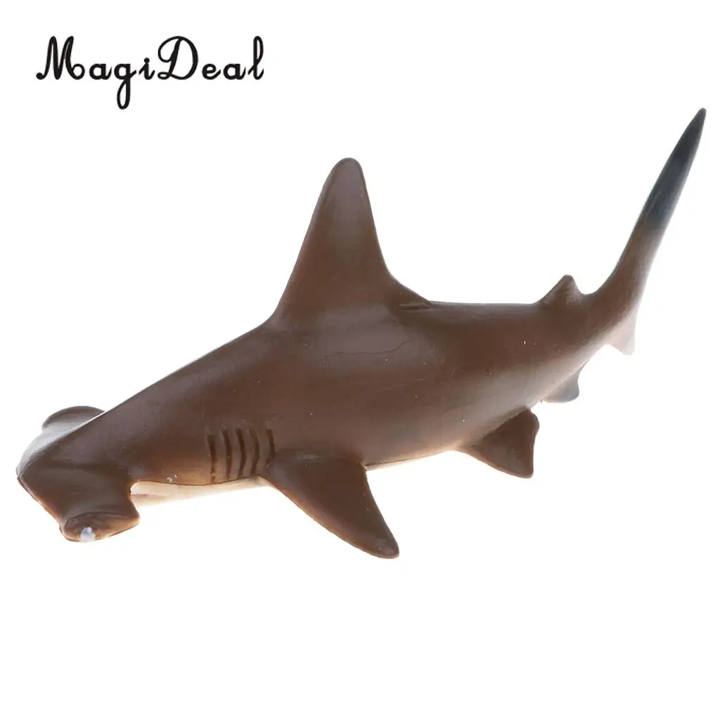 Plastic Ocean Animal Figurine Toy for Kids Toddlers, Vivid Shark Model, Children Birthday Christmas Gift Home Decor