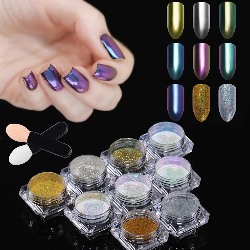 1g Shinning Mirror Nail Glitter Powder Gorgeous Nail Art Chrome Pigment Glitters Dust for UV Mirror Polish Nail Decoration
1g Shinning Mirror Nail Glitter Powder Gorgeous Nail Art Chrome Pigment Glitters Dust for UV Mirror Polish Nail Decoration
