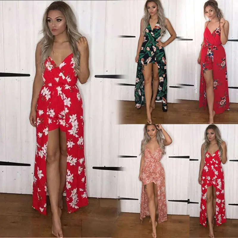 Women Fashion Sweet Boho Jumpsuits 4 Style Sleeveless Strapless Floral Print High Waist Ruffles Jumpsuits Outfit Party
Women Fashion Sweet Boho Jumpsuits 4 Style Sleeveless Strapless Floral Print High Waist Ruffles Jumpsuits Outfit Party