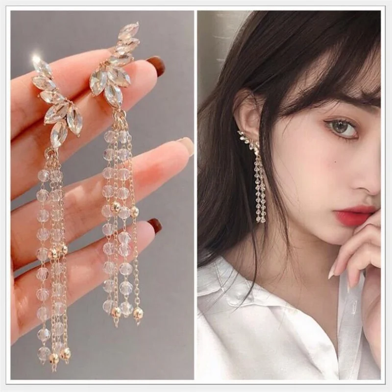 2019 New Quality Zircon Wings Crystal Tassel Hanging Earrings Fashion Bohemian Super fairy Wedding Party Jewelry Women Gift girl
2019 New Quality Zircon Wings Crystal Tassel Hanging Earrings Fashion Bohemian Super fairy Wedding Party Jewelry Women Gift girl