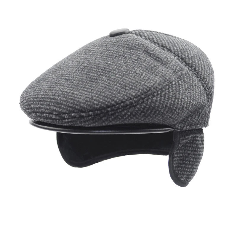 Cotton Polyester Men Hat Beret Flat Cap For Outdoor Fishing Warm Woolen Ear Protector Caps Driver Retro Casual Winter Hats
Cotton Polyester Men Hat Beret Flat Cap For Outdoor Fishing Warm Woolen Ear Protector Caps Driver Retro Casual Winter Hats